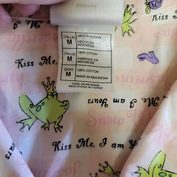 Disney Store Princesses 2 Piece Short Sleeve Short Pajama Set Womens Size M - Picture 7 of 14